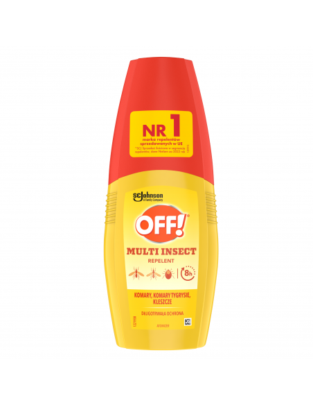 2x Spray odstraszający komary i kleszcze w atomizerze OFF! Multi Insect 100 ml 5000204152197 2