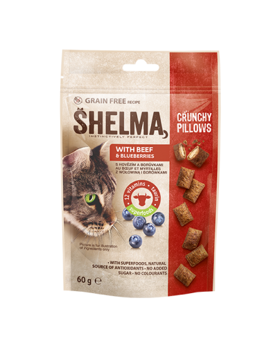 12x Mięsne przekąski dla kota Mix smaków Shelma 8595606407671 2