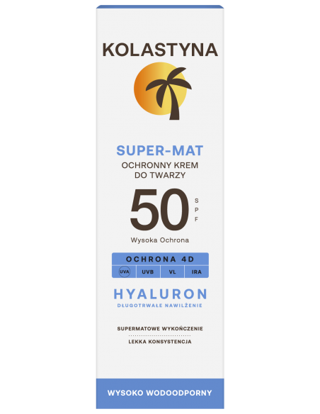 Krem do twarzy matujący Kolastyna Super-Mat SPF 50, 50 ml 5900536355689 2