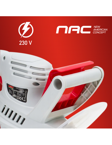Sieciowe nożyce elektryczne do żywopłotu NAC HE60-CH 51cm 230V 5902067855898 11