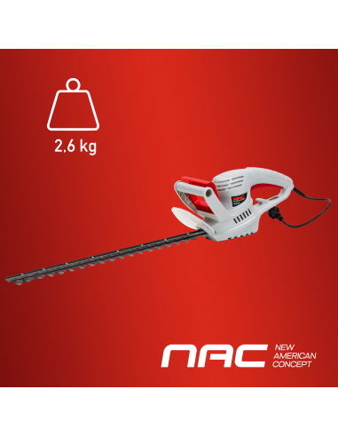 Sieciowe nożyce elektryczne do żywopłotu NAC HE60-CH 51cm 230V 5902067855898 12