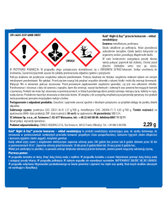 Wymienny wkład do elektrofumigatora owadobójczego Raid Night & Day 5000204358575 2