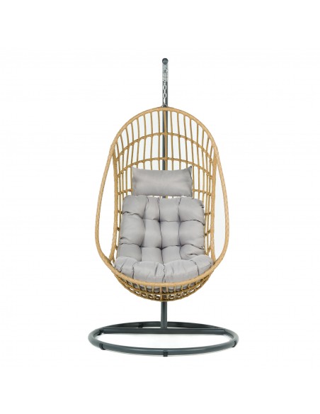 Beżowy fotel podwieszany ogrodowy JARDIN - Fotele podwieszane Beżowy fotel podwieszany ogrodowy JARDIN 5902490785014 2