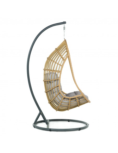 Beżowy fotel podwieszany ogrodowy JARDIN - Fotele podwieszane Beżowy fotel podwieszany ogrodowy JARDIN 5902490785014 3