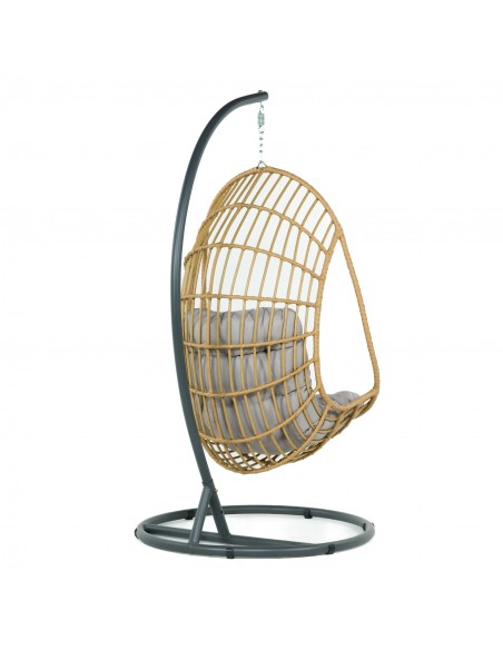 Beżowy fotel podwieszany ogrodowy JARDIN - Fotele podwieszane Beżowy fotel podwieszany ogrodowy JARDIN 5902490785014 4