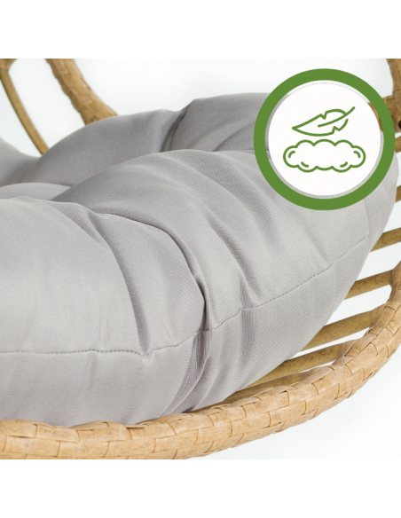 Beżowy fotel podwieszany ogrodowy JARDIN - Fotele podwieszane Beżowy fotel podwieszany ogrodowy JARDIN 5902490785014 7