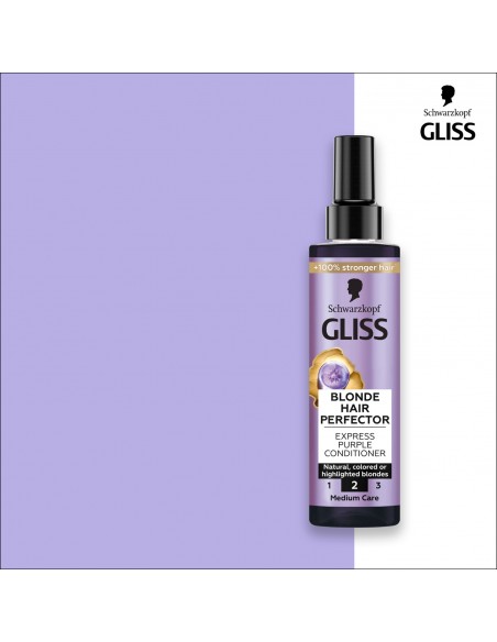 Ekpresowa odżywka do włosów blond naturalnych i rozjaśnianych Gliss 200 ml 9000101737202 2