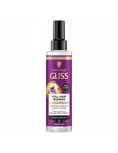 Ekspresowa odżywka do włosów łamliwych bez spłukiwania Gliss 200 ml 9000101749670