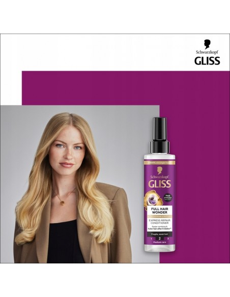 Ekspresowa odżywka do włosów łamliwych bez spłukiwania Gliss 200 ml 9000101749670 2