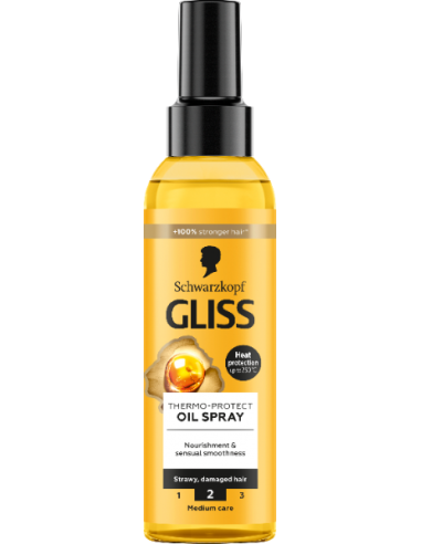 Termoochronna odżywka w sprayu do włosów zniszczonych Gliss 150 ml 9000101732436 4