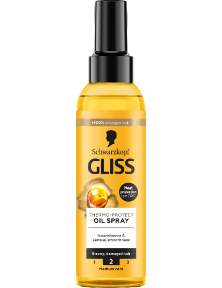 Termoochronna odżywka w sprayu do włosów zniszczonych Gliss 150 ml 9000101732436 4