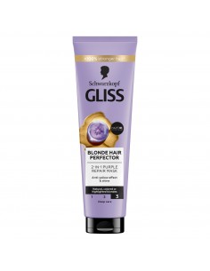 Fioletowa maska do włosów blond naturalnych i rozjaśnianych Gliss 150 ml 9000101737141