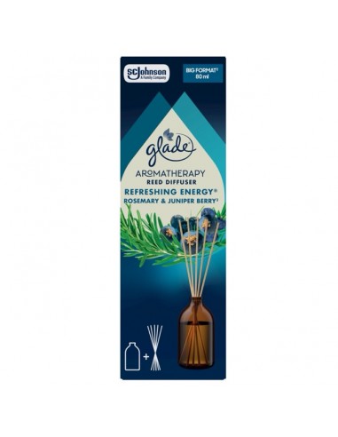 Patyczki zapachowe Glade Aromatherapy Reed Diffuser zapach Refreshing Energy 80ml 5000204295580