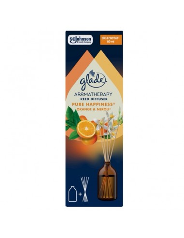 Patyczki zapachowe Glade Aromatherapy Reed Diffuser zapach Pure Happiness 80ml 5000204227437