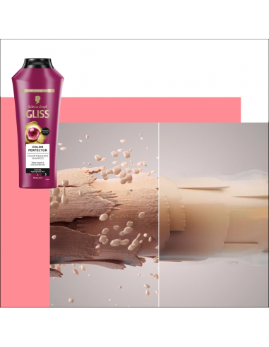 Ochronny szampon do włosów farbowanych i rozjaśnianych Gliss Colour Perfector 250 ml 4015000195324 2