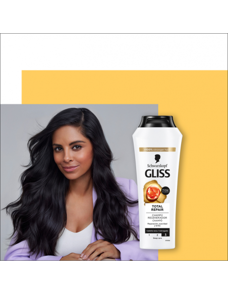 Odżywczy szampon do włosów suchych Gliss Total Repair 250 ml 4015000195317 4