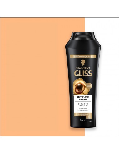 Regenerujący szampon do włosów bardzo zniszczonych Gliss Ultimate Repair 250 ml 9000100801416 2