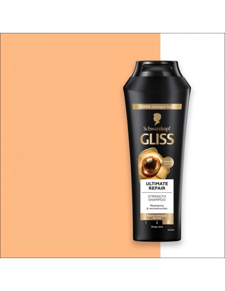Regenerujący szampon do włosów bardzo zniszczonych Gliss Ultimate Repair 250 ml 9000100801416 2