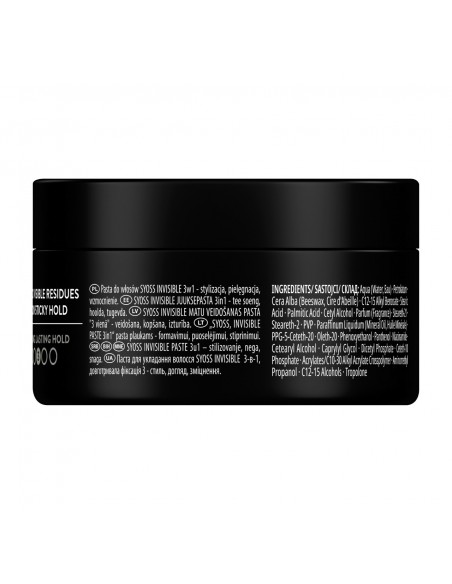 Utrwalająca pasta do stylizacji włosów Syoss  Invisible 100 ml 54022850 2