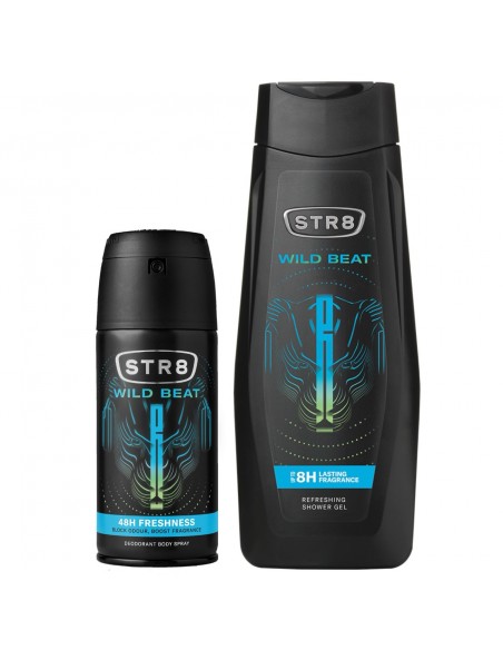 Męski zestaw kosmetyków STR8 Wild Beat Żel pod prysznic + Dezodorant 5201314194460