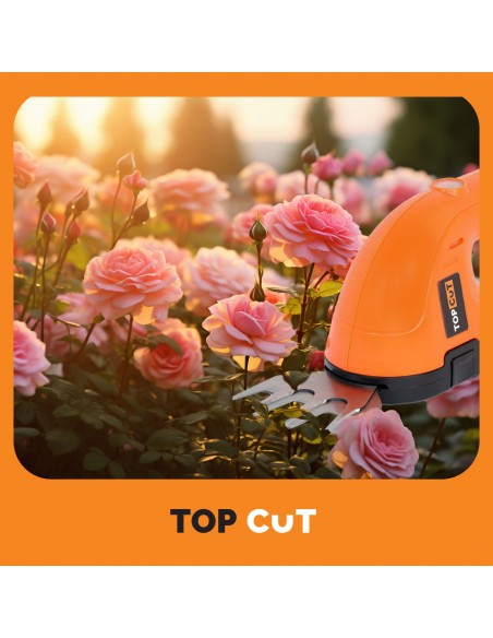 Nożyce do żywopłotu i trawy akumulatorowe 2-w-1 TOP CUT TC-N36-C 1,5Ah 3,6V 5905842525917 7