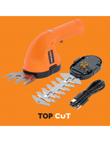 Nożyce do żywopłotu i trawy akumulatorowe 2-w-1 TOP CUT TC-N36-C 1,5Ah 3,6V 5905842525917 2