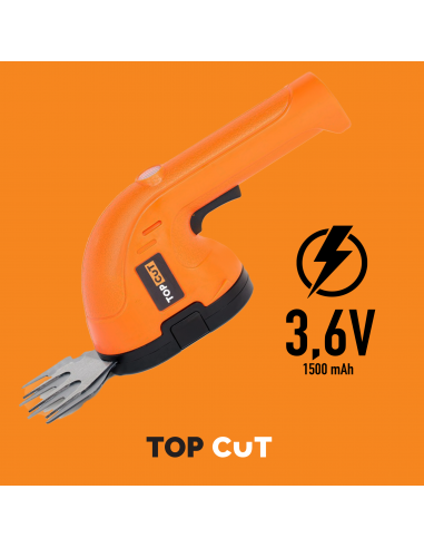 Nożyce do żywopłotu i trawy akumulatorowe 2-w-1 TOP CUT TC-N36-C 1,5Ah 3,6V 5905842525917 3