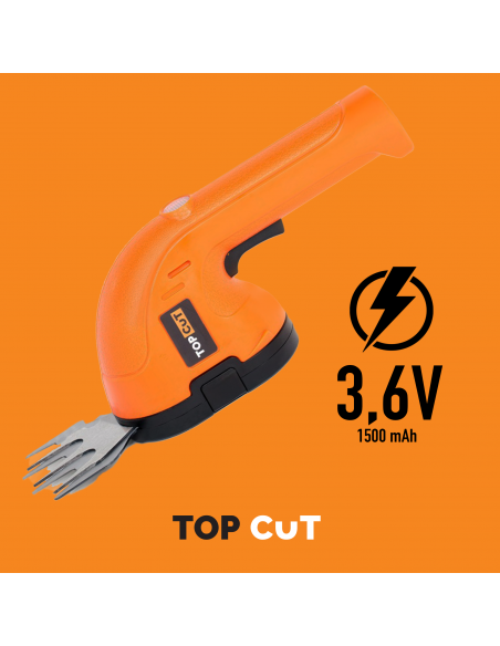 Nożyce do żywopłotu i trawy akumulatorowe 2-w-1 TOP CUT TC-N36-C 1,5Ah 3,6V 5905842525917 3