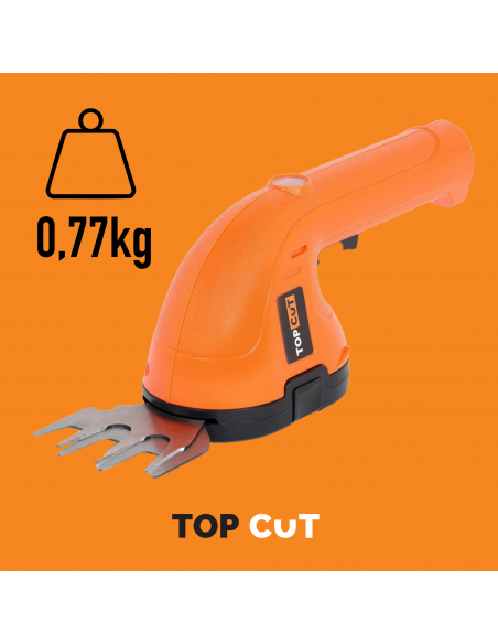 Nożyce do żywopłotu i trawy akumulatorowe 2-w-1 TOP CUT TC-N36-C 1,5Ah 3,6V 5905842525917 4