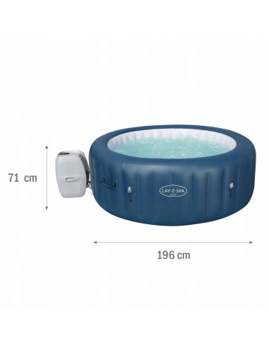 Dmuchane spa do ogrodu z hydromasażem i aplikacją Milan Bestway 196 x 71 cm 6942138975949 6
