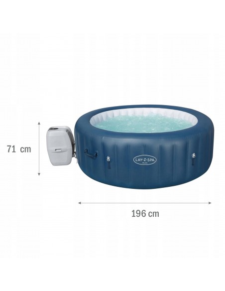 Dmuchane spa do ogrodu z hydromasażem i aplikacją Milan Bestway 196 x 71 cm - Jacuzzi Dmuchane spa do ogrodu z hydromasażem i aplikacją Milan Bestway 196 x 71 cm 6942138975949 6