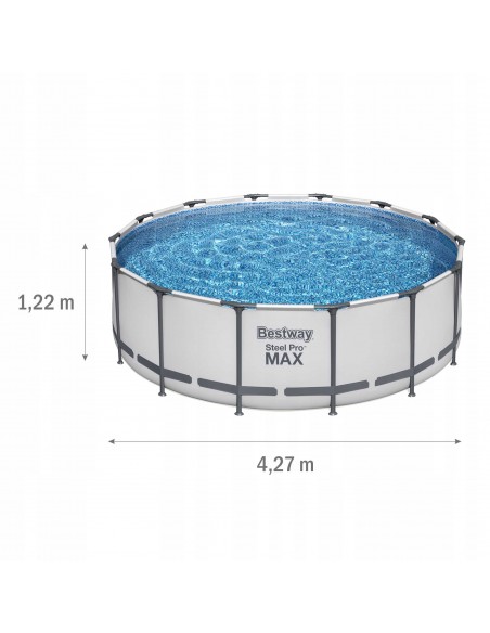 Stelażowy basen ogrodowy okrągły Steel Pro Max Bestway 427 x 122 cm 6942138983258 9