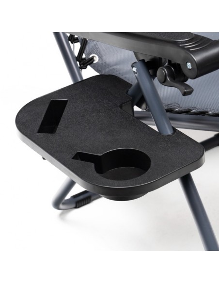 Składany leżak ogrodowy szary Zero Gravity Meven 5905842528949 8