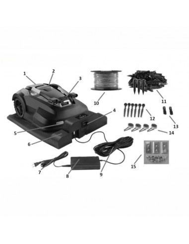 Robot koszący z aplikacją do ogrodu 1500 m2 NAC RLM1500G3-APP-NG 5905842524194 10
