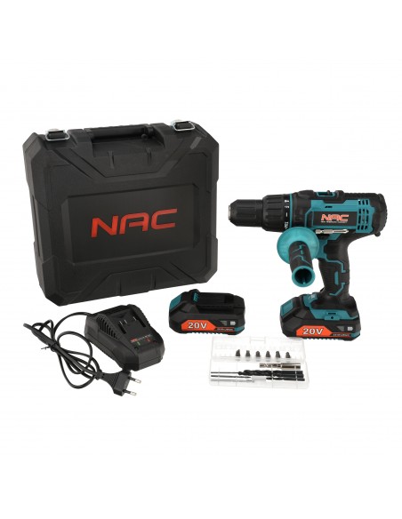 Mocna wiertarko wkrętarka udarowa NAC 50 NM zestaw2x 2Ah + walizka - Strona główna Mocna wiertarko wkrętarka udarowa NAC 50 NM zestaw2x 2Ah + walizka 5905842520271