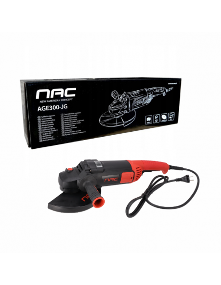 Szlifierka kątowa, kątówka NAC AGE300-JG 3000 W - Elektronarzędzia Szlifierka kątowa, kątówka NAC AGE300-JG 3000 W 5905842525795 11
