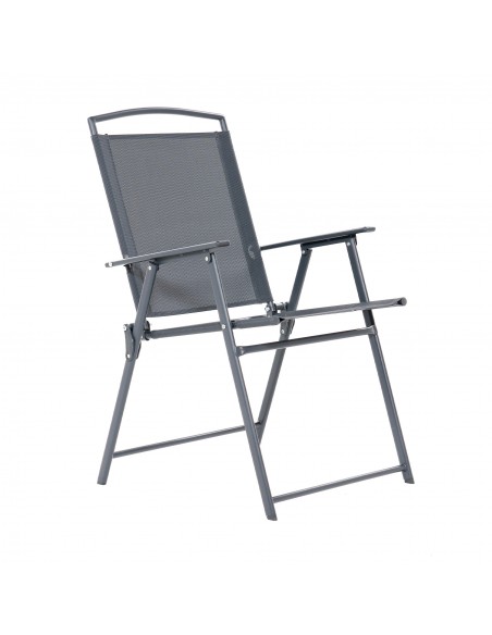 Składane krzesło ogrodowe szare Orlando Meven 2 szt. 5905842532533 2
