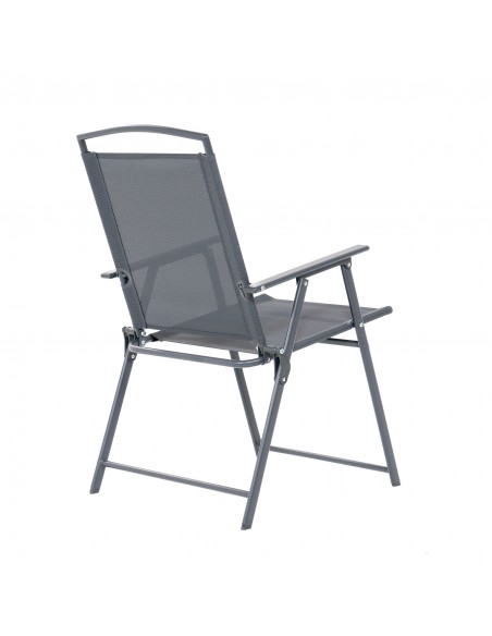 Składane krzesło ogrodowe szare Orlando Meven 2 szt. 5905842532533 7