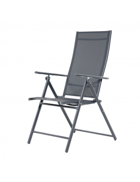 Szary fotel wielopozycyjny Daytona Meven 2 szt. 5905842532526 2