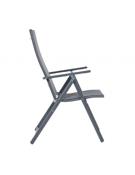 Szary fotel wielopozycyjny Daytona Meven 2 szt. 5905842532526 5