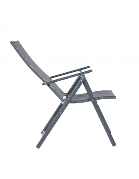 Szary fotel wielopozycyjny Daytona Meven 2 szt. 5905842532526 8