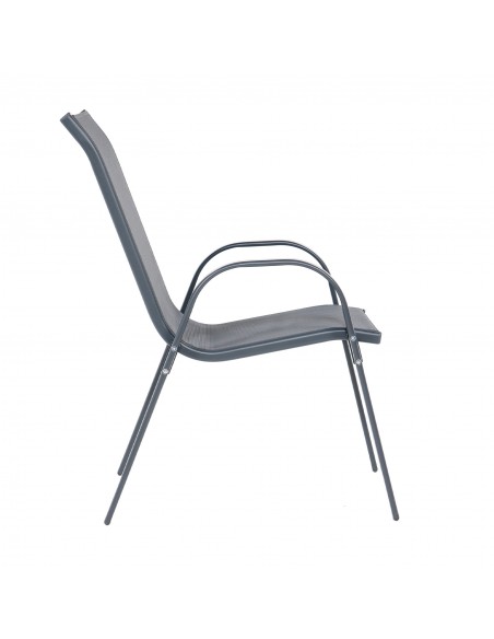 Lekkie krzesło ogrodowe szare Floryda Meven 2 szt. 5905842532519 4