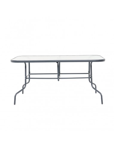 Stół ogrodowy Tampa z blatem ze szkła hartowanego 150 cm × 90 cm × 70 cm 5905842532496 2