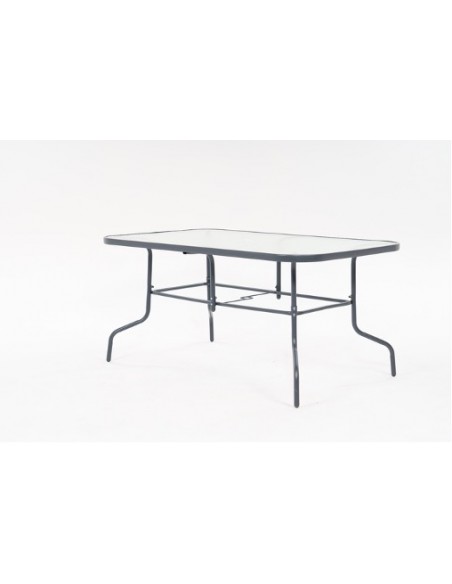 Stół ogrodowy Tampa z blatem ze szkła hartowanego 150 cm × 90 cm × 70 cm 5905842532496 4
