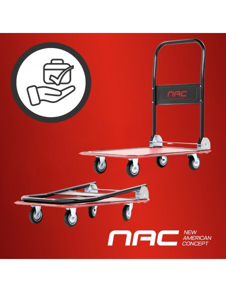 Wózek transportowy z udźwigiem do 150kg i składaną rączką NAC-150 - Narzędzia Wózek transportowy z udźwigiem do 150kg i składaną rączką NAC-150 5905842527669 11