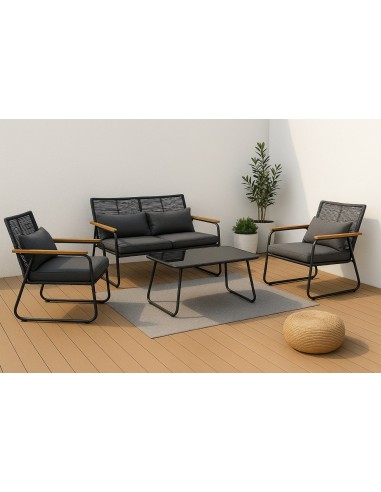 Nowoczesne meble ogrodowe - sofa + stolik + 2 fotele Cuba Meven 5905842533837 10