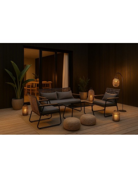 Nowoczesne meble ogrodowe - sofa + stolik + 2 fotele Cuba Meven 5905842533837 12