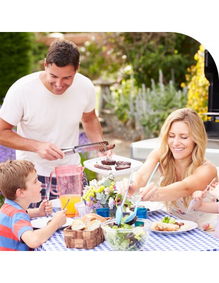 Szare krzesła ogrodowe, na taras, balkon Meven 4 szt. 5905842532519 14