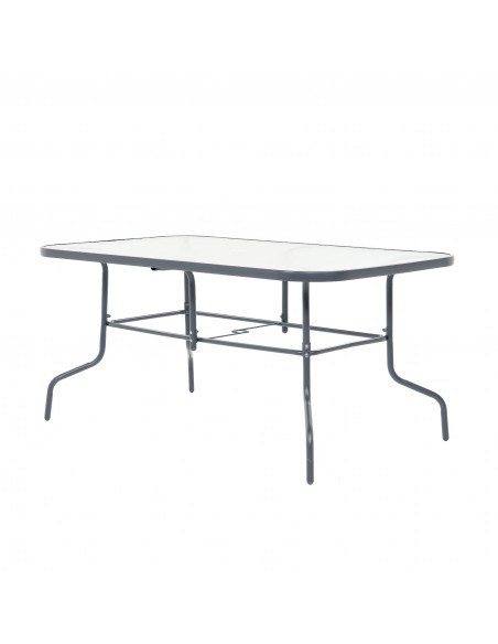 Stylowe meble ogrodowe dla 4 osób - stół obiadowy + 4x krzesło Meven 5905842532496 2