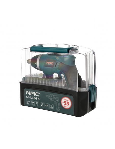 Wkrętak akumulatorowy z zestawem akcesoriów NAC SC-LI-36-S 5905842520301 3